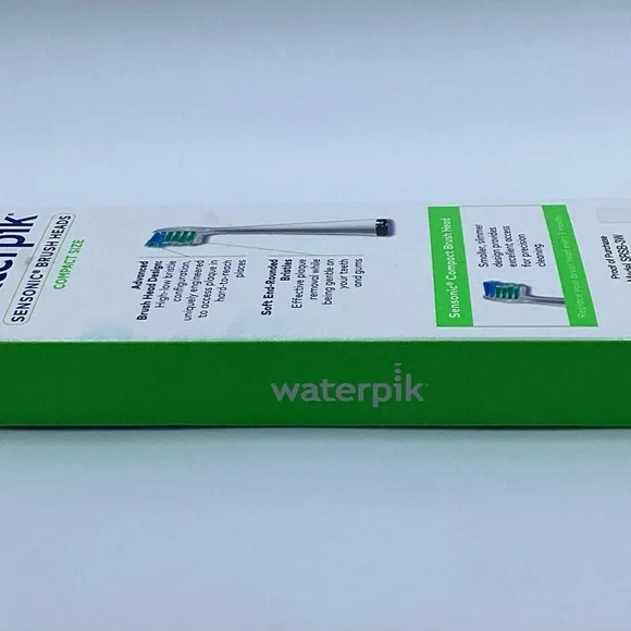 Waterpik Sensonic Standard Compact Size Tooth Brush Heads 3 Count SRSB-3W - Picture 7 of 7